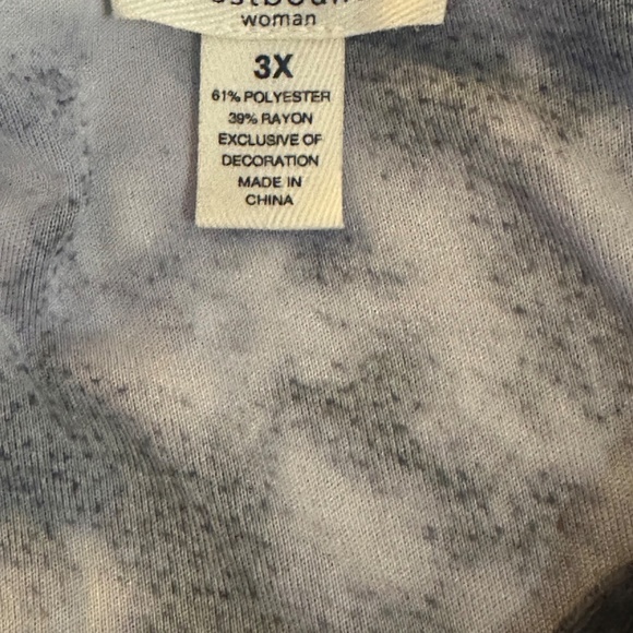 Women's Long Sleeve Westbound Pullover Shirt Top Blouse Size 3X V Neck - Picture 3 of 5